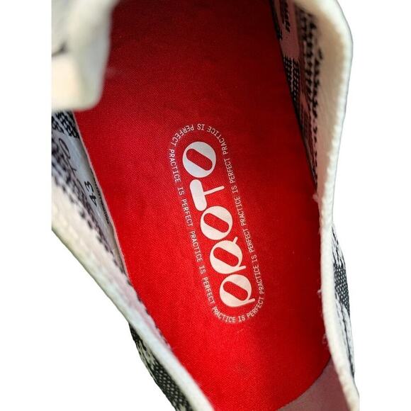 NEW PROTO IRIS D Men's Black & White Woven Logo Sneakers Size 9 /43 - Picture 3 of 8